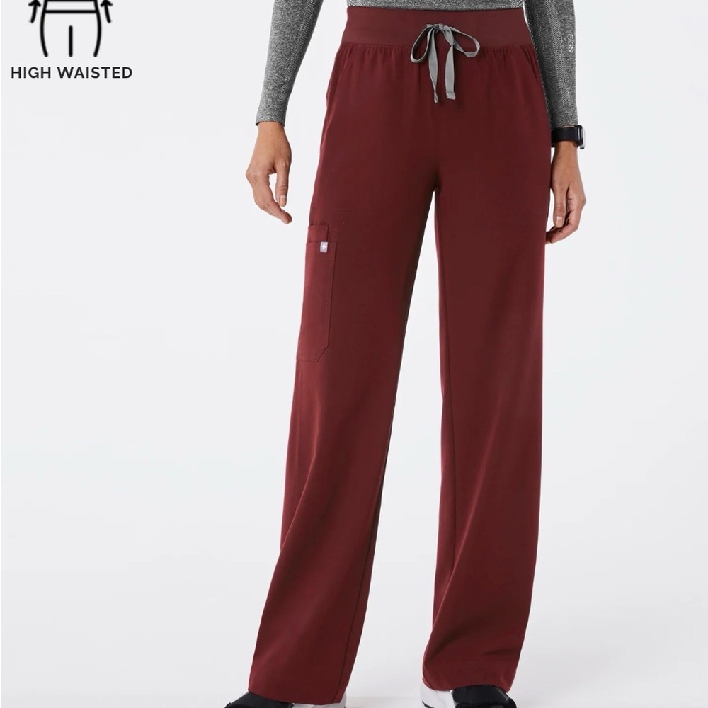 NEW** High Waisted Isabel Women's Burgundy Pants Sz Lg Tall *Price is firm*